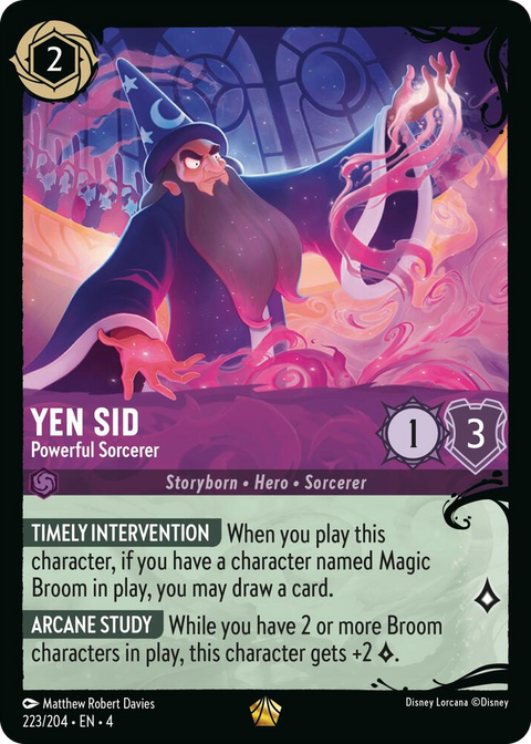 0223 Yen Sid - Powerful Sorcerer (223/204) Legendary Illumineer's Quest: Deep Trouble