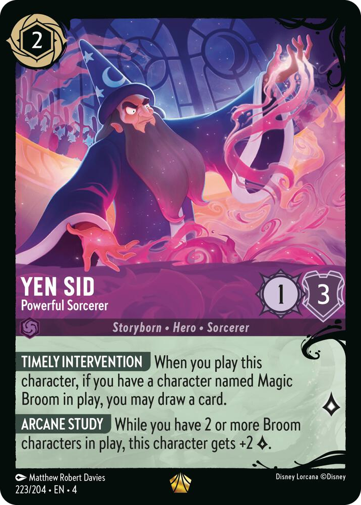0223 Yen Sid - Powerful Sorcerer (223/204) Legendary Illumineer's Quest: Deep Trouble