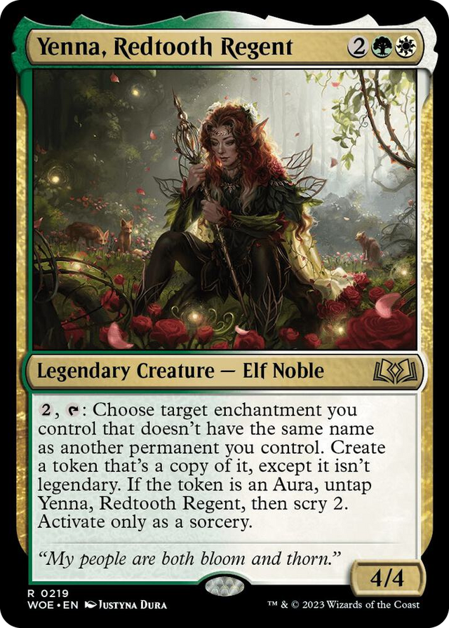 0219 Yenna, Redtooth Regent R Wilds of Eldraine
