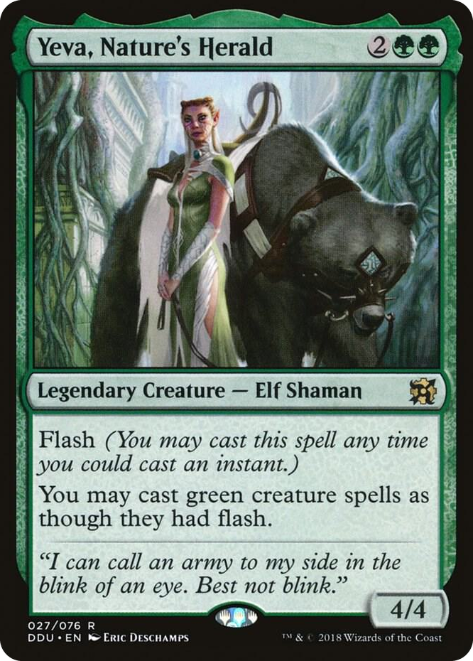 0027 Yeva, Nature's Herald R Duel Decks: Elves vs. Inventors