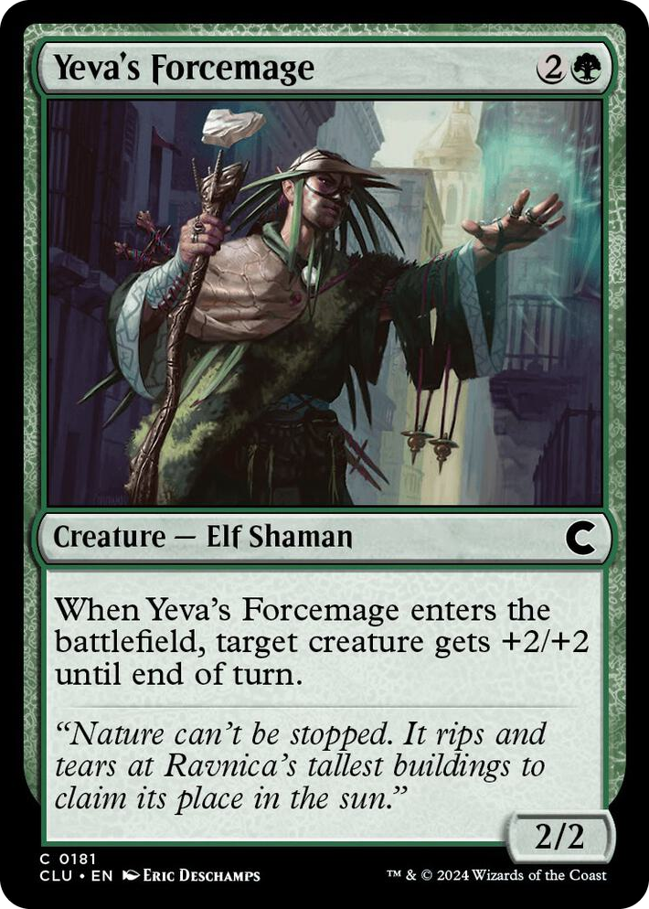 0181 Yeva's Forcemage C Ravnica: Clue Edition