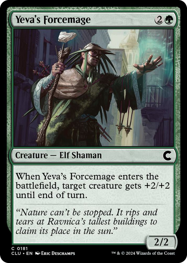 0181 Yeva's Forcemage C Ravnica: Clue Edition