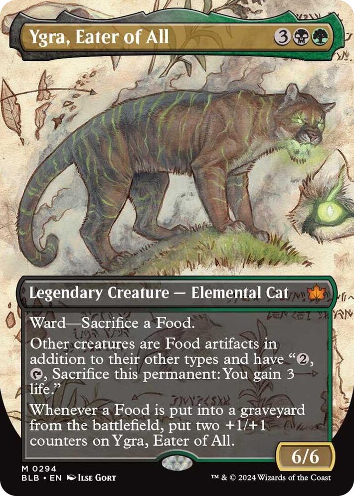 0294 Ygra, Eater of All (Borderless) M Bloomburrow