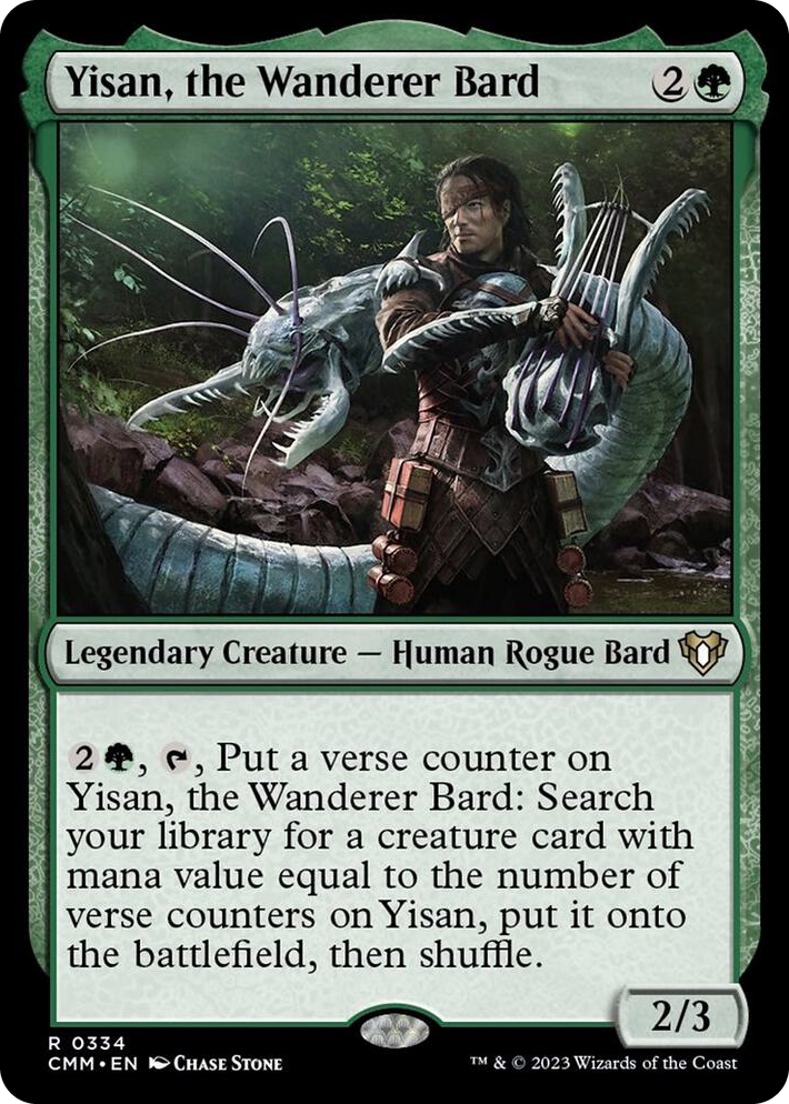 0334 Yisan, the Wanderer Bard R Commander Masters