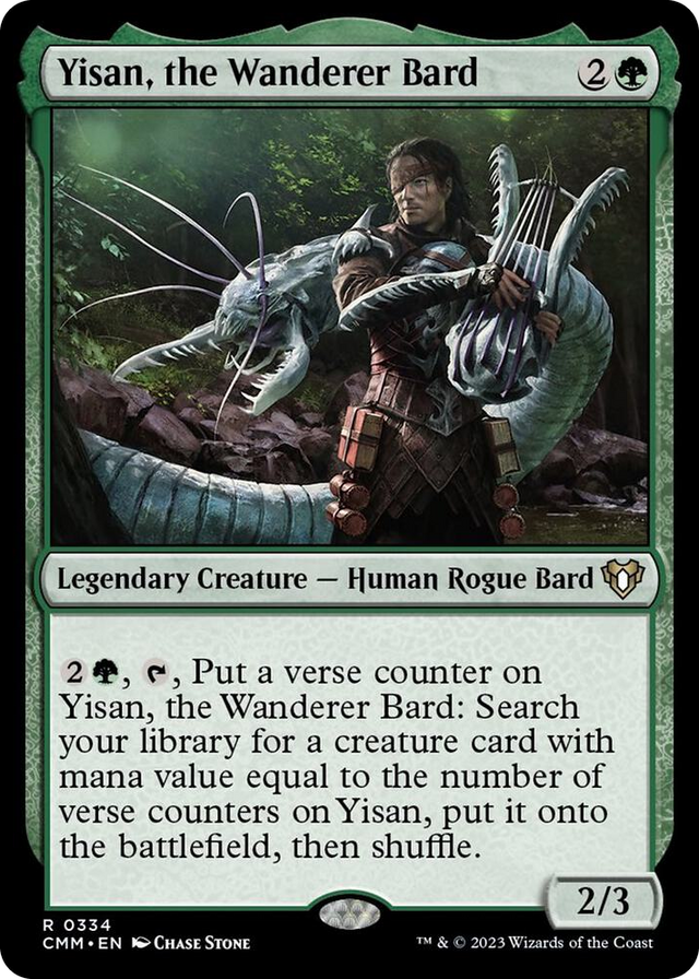 0334 Yisan, the Wanderer Bard R Commander Masters