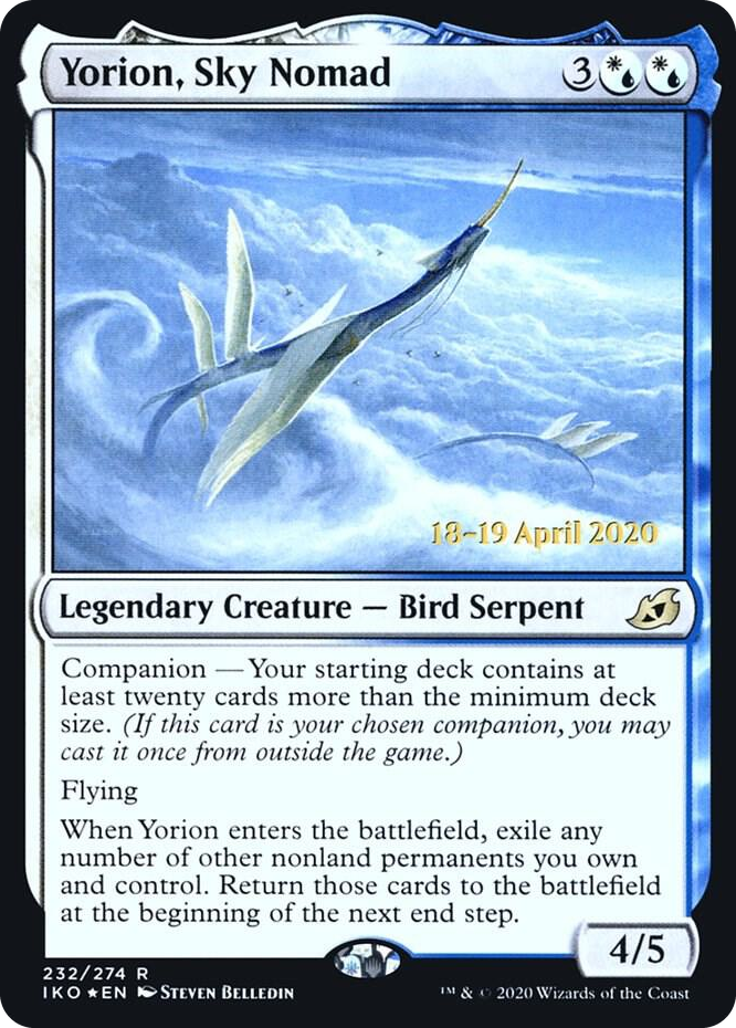 0232 Yorion, Sky Nomad R Prerelease Cards