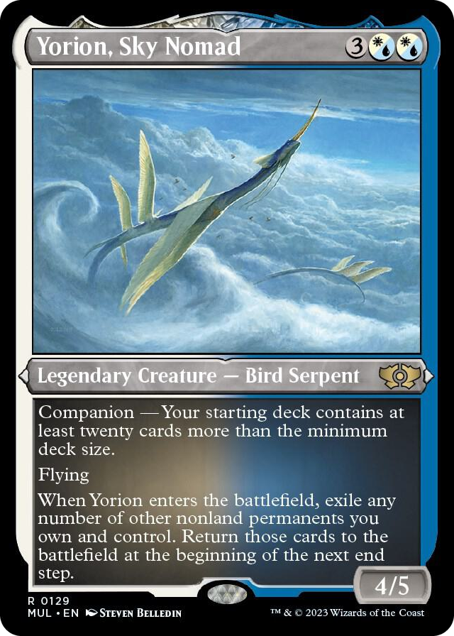0129 Yorion, Sky Nomad (Foil Etched) R March of the Machine: Multiverse Legends
