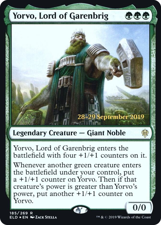 Yorvo, Lord of Garenbrig #185 R - Prerelease Cards Pokemon card