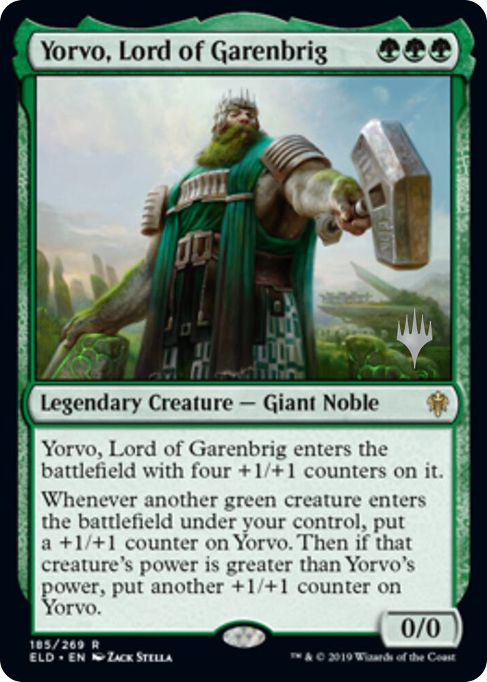 0185 Yorvo, Lord of Garenbrig R Promo Pack: Throne of Eldraine