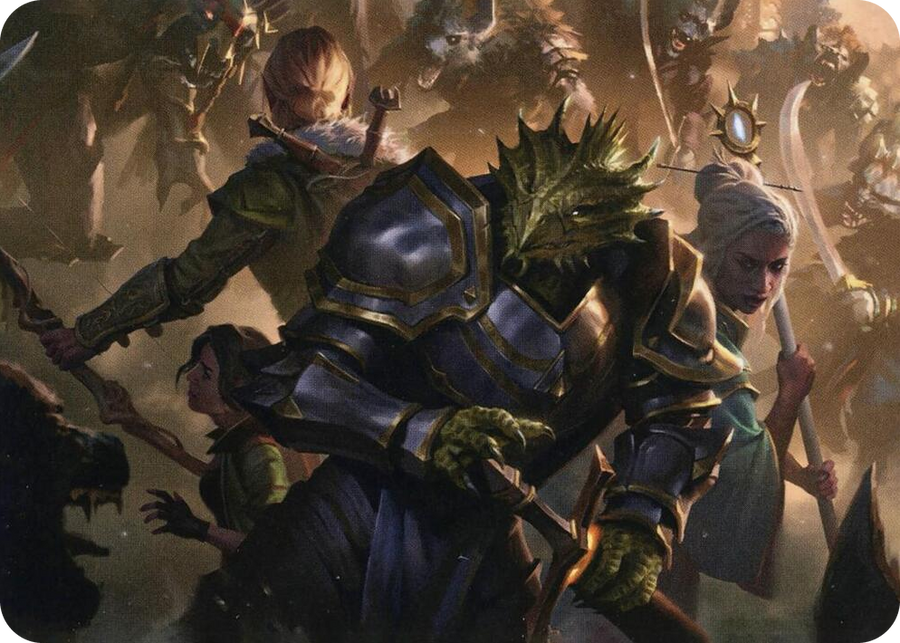 0042 You Come to the Gnoll Camp Art Card S Art Series: Adventures in the Forgotten Realms