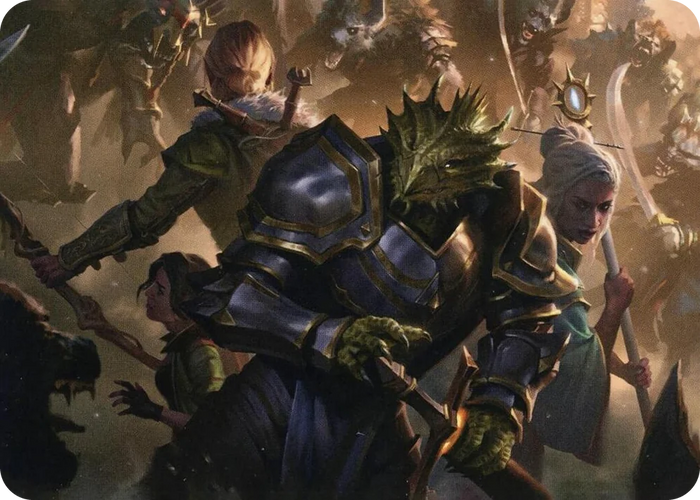 0042 You Come to the Gnoll Camp Art Card S Art Series: Adventures in the Forgotten Realms