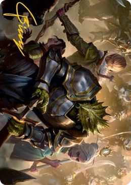 0042 You Come to the Gnoll Camp Art Card (Gold-Stamped Signature) S Art Series: Adventures in the Forgotten Realms