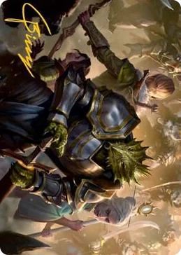 0042 You Come to the Gnoll Camp Art Card (Gold-Stamped Signature) S Art Series: Adventures in the Forgotten Realms
