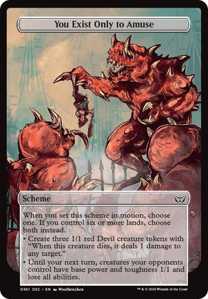 0361 You Exist Only to Amuse (Full Art) C Archenemy: Duskmourn