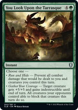 You Look Upon the Tarrasque #262 U - Commander Legends: Battle for Baldur's Gate Pokemon card