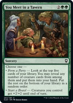 You Meet in a Tavern #263 C - Commander Legends: Battle for Baldur's Gate Pokemon card