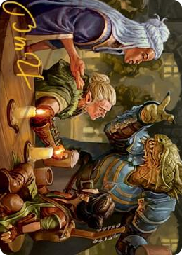 0049 You Meet in a Tavern Art Card (Gold-Stamped Signature) S Art Series: Adventures in the Forgotten Realms