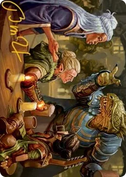 0049 You Meet in a Tavern Art Card (Gold-Stamped Signature) S Art Series: Adventures in the Forgotten Realms