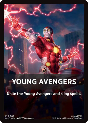 0008 Young Avengers Theme Card (0008) T Commander: Marvel Super Heroes