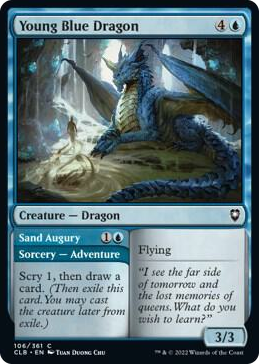 0106 Young Blue Dragon C Commander Legends: Battle for Baldur's Gate