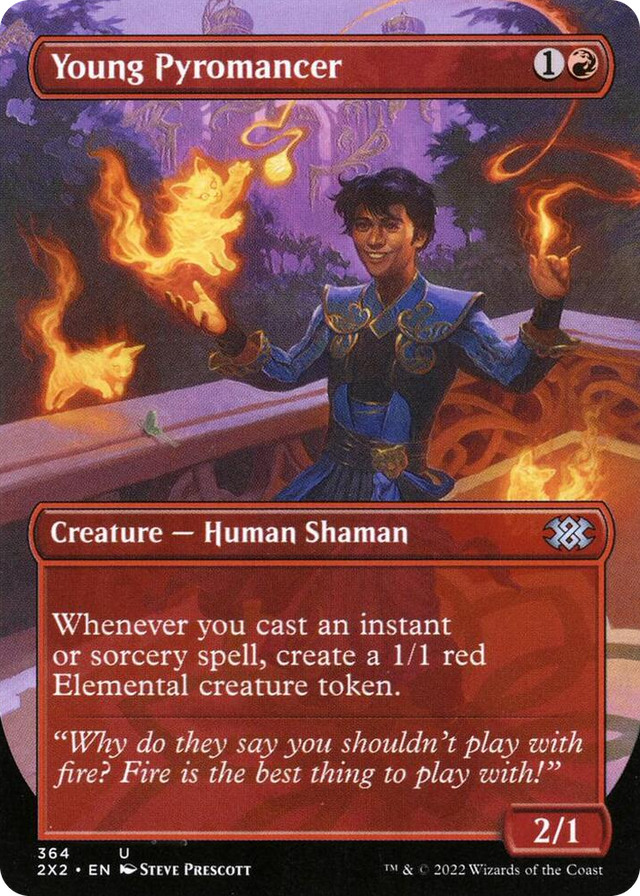 0364 Young Pyromancer (Borderless) U Double Masters 2022