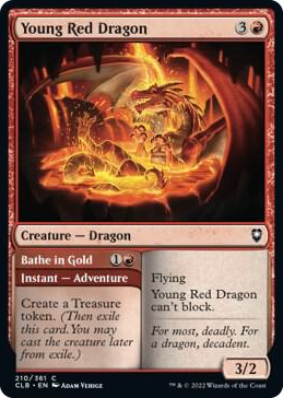 0210 Young Red Dragon C Commander Legends: Battle for Baldur's Gate