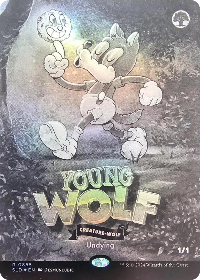 Young Wolf (Black & White Foil) #885 R - Secret Lair Drop Series Pokemon card