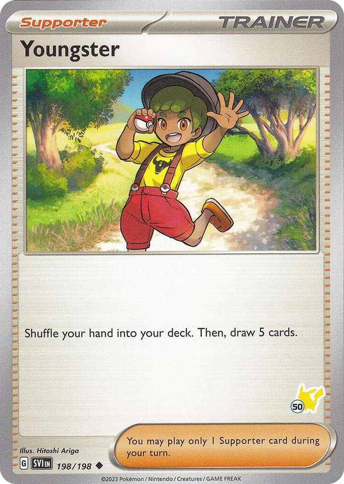 0198 Youngster - Pikachu 50 Uncommon Battle Academy 2024