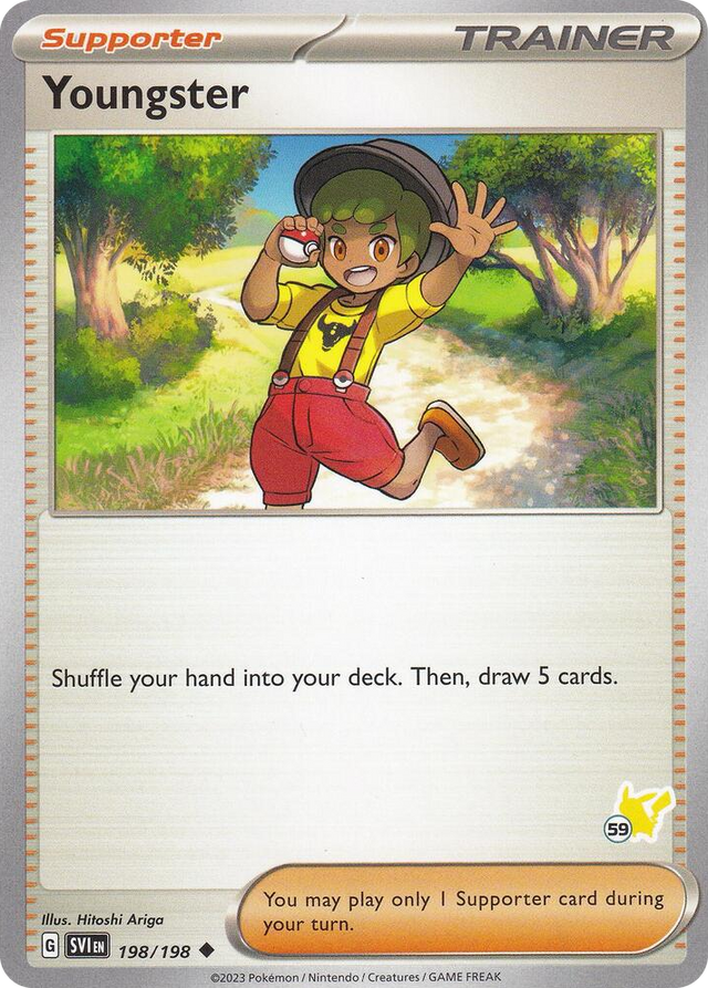 0198 Youngster - Pikachu 59 Uncommon Battle Academy 2024