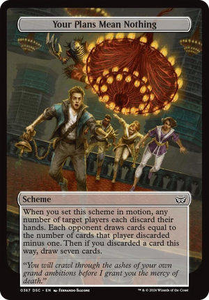 0367 Your Plans Mean Nothing (Full Art) C Archenemy: Duskmourn
