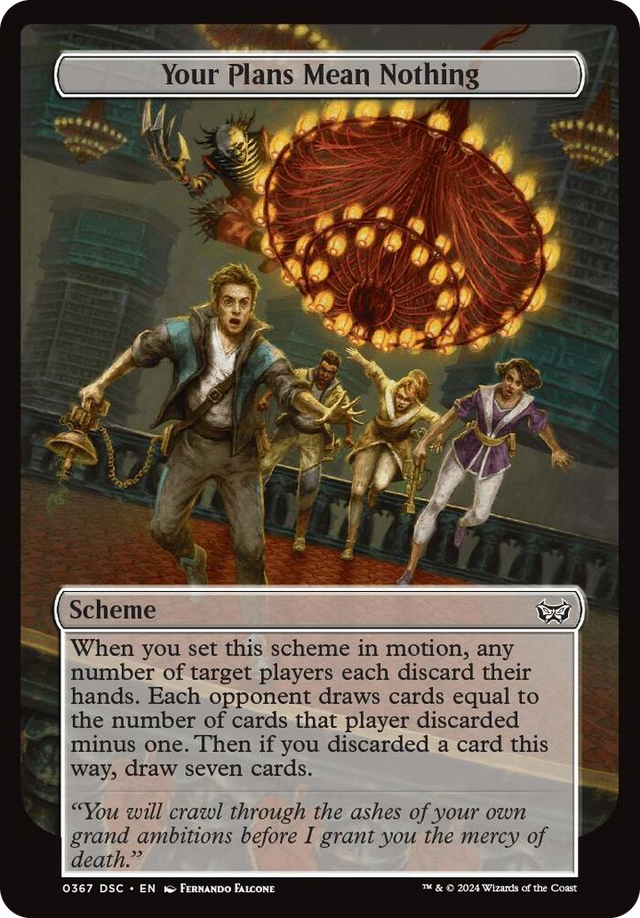 0367 Your Plans Mean Nothing (Full Art) C Archenemy: Duskmourn