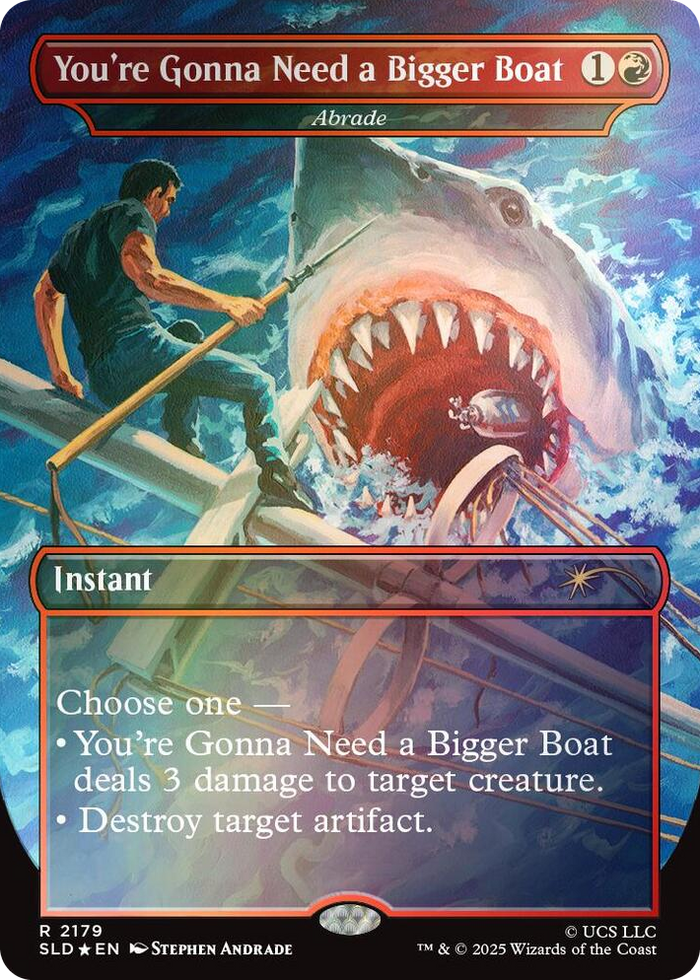 You're Gonna Need a Bigger Boat - Abrade (Rainbow Foil) #2179 R - Secret Lair Drop Series Pokemon card