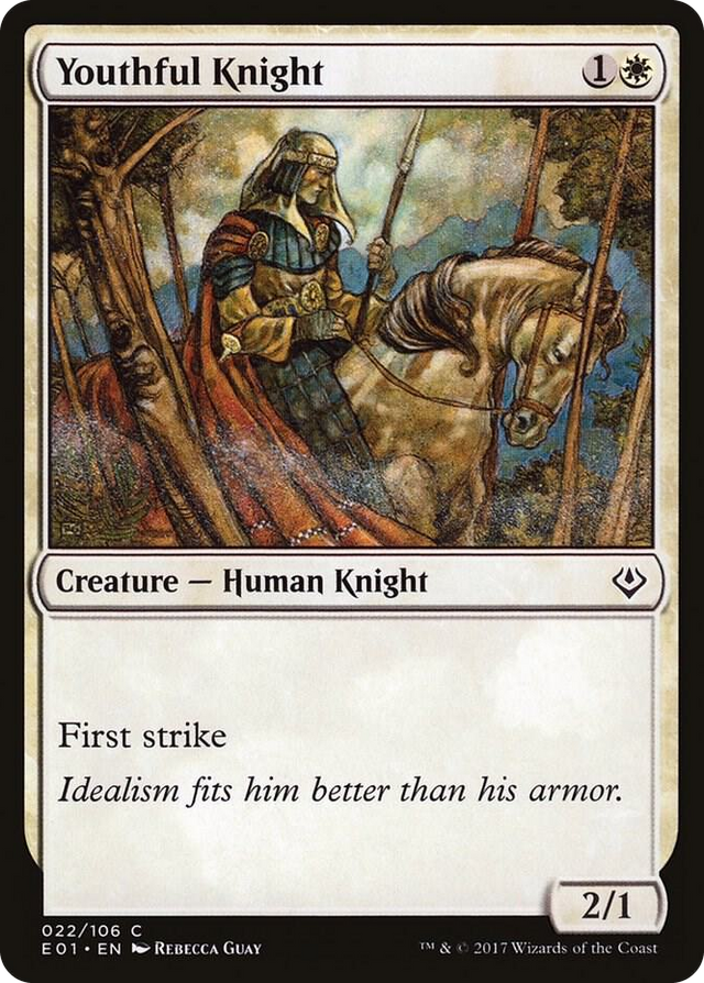 0022 Youthful Knight C Archenemy: Nicol Bolas