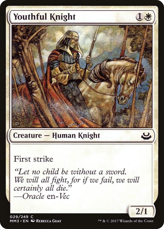 0029 Youthful Knight C Modern Masters 2017