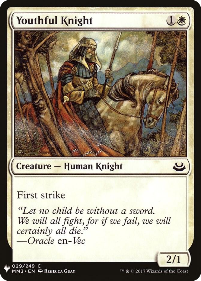 Youthful Knight #29 C - The List Reprints Pokemon card