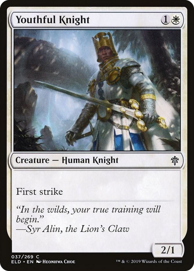 0037 Youthful Knight C Throne of Eldraine