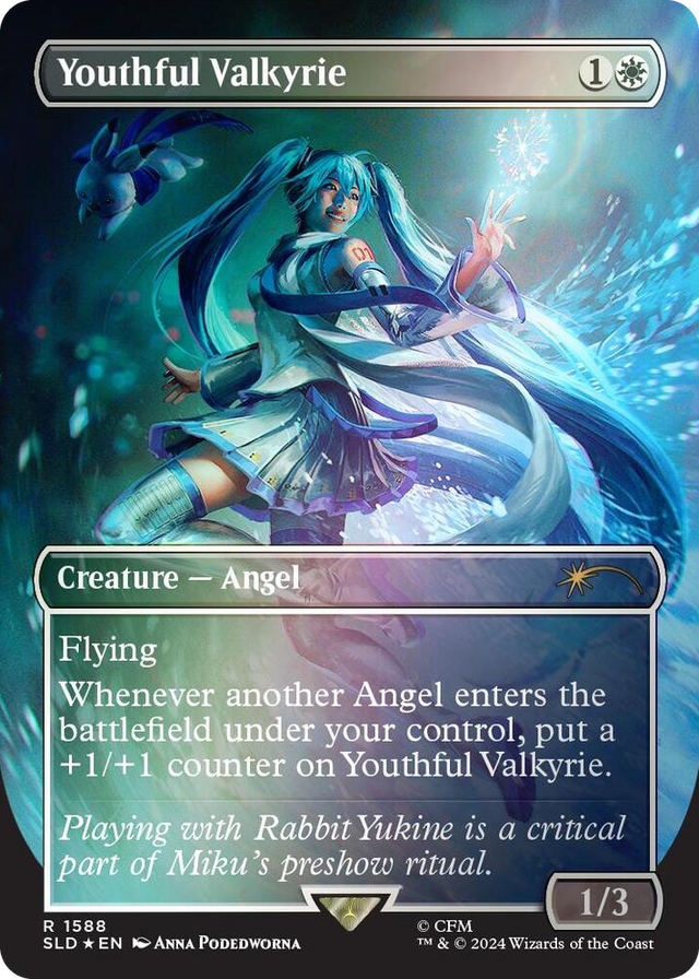1588 Youthful Valkyrie (Rainbow Foil) R Secret Lair Drop Series