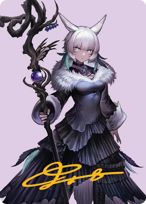 0053 Y'shtola, Night's Blessed Art Card (53) (Gold-Stamped Signature) S Art Series: FINAL FANTASY