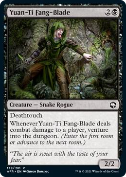 0128 Yuan-Ti Fang-Blade C Adventures in the Forgotten Realms