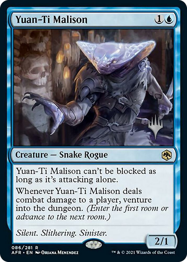 0086 Yuan-Ti Malison R Promo Pack: Adventures in the Forgotten Realms