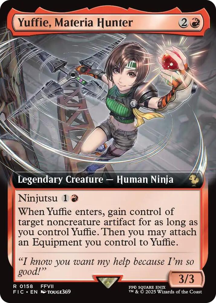0158 Yuffie, Materia Hunter (Extended Art) R Commander: FINAL FANTASY