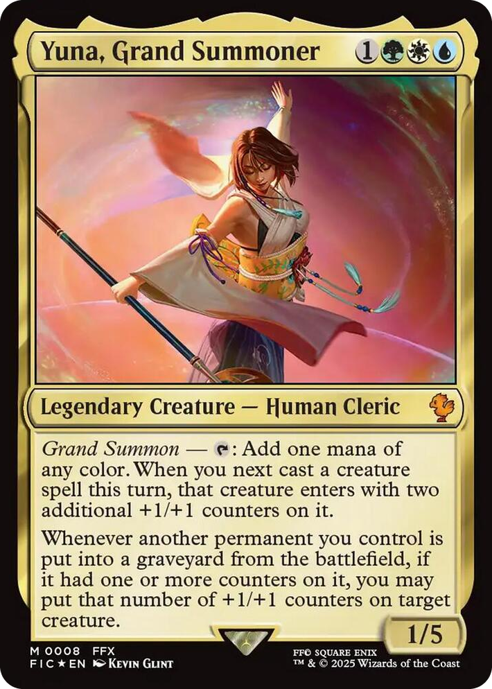 0008 Yuna, Grand Summoner M Commander: FINAL FANTASY