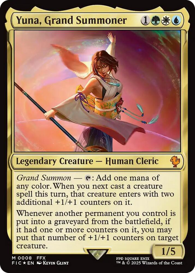 0008 Yuna, Grand Summoner M Commander: FINAL FANTASY