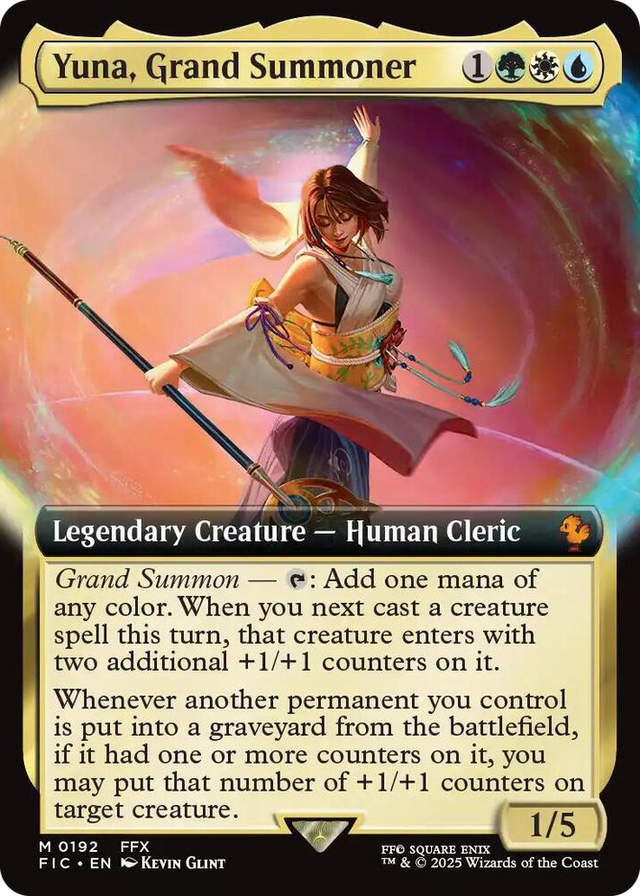 0192 Yuna, Grand Summoner (Extended Art) M Commander: FINAL FANTASY