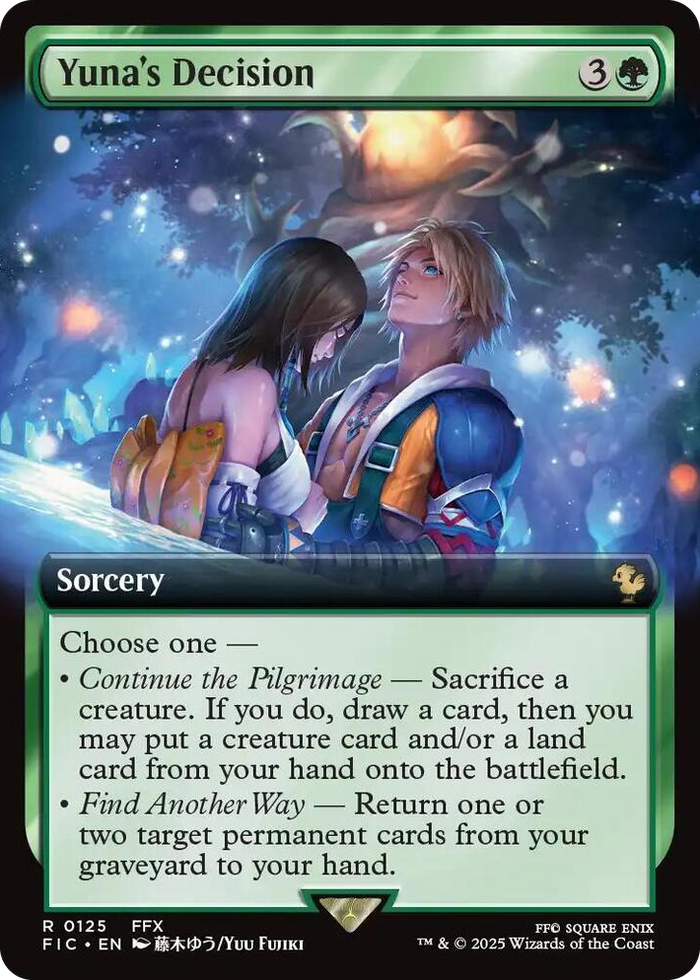 Yuna's Decision (Extended Art) #125 R - Commander: FINAL FANTASY Pokemon card