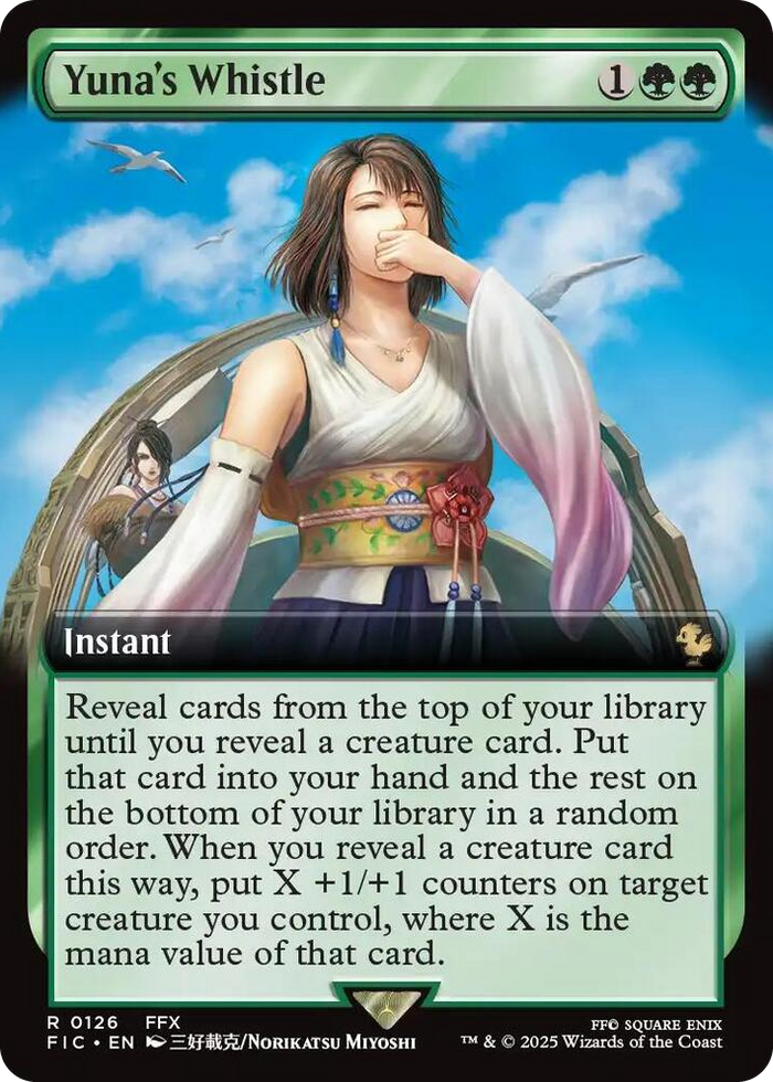 Yuna's Whistle (Extended Art) #126 R - Commander: FINAL FANTASY Pokemon card
