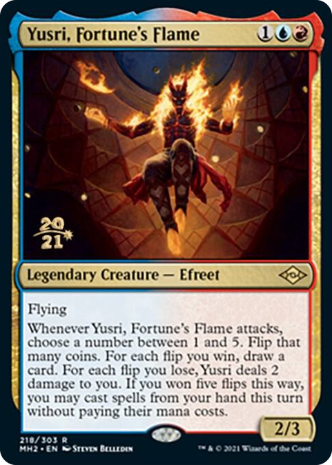 Yusri, Fortune's Flame #218 R - Prerelease Cards Pokemon card