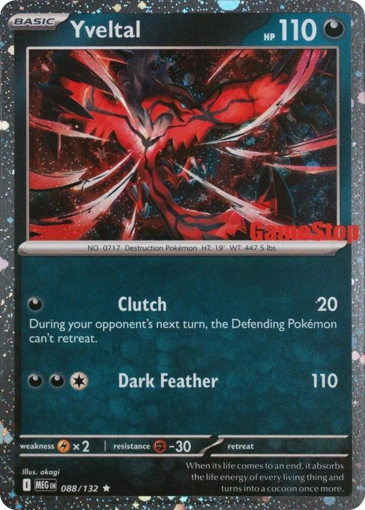 0088 Yveltal (Game Stop) Rare Miscellaneous Cards & Products