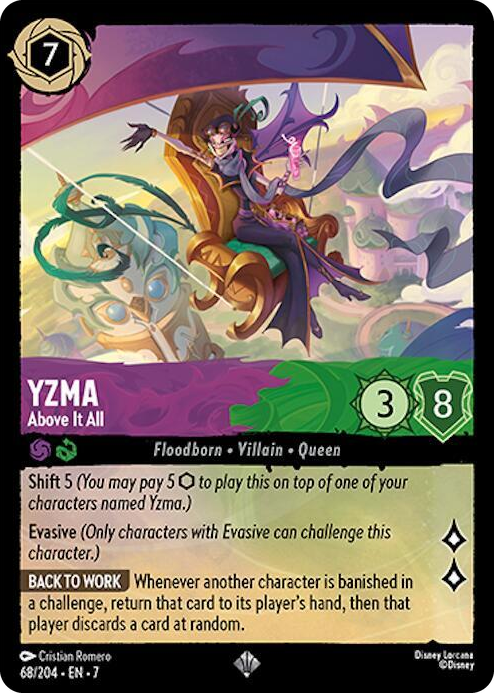 0068 Yzma - Above It All Super Rare Archazia's Island
