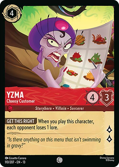 Yzma - Choosy Customer #110 Common - Attack of the Vine! Pokemon card